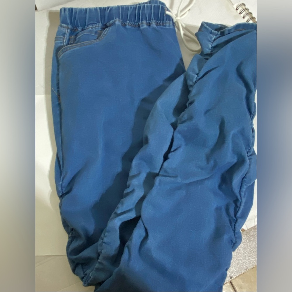 American Bazi Denim Shurred leg joggers Size 2X